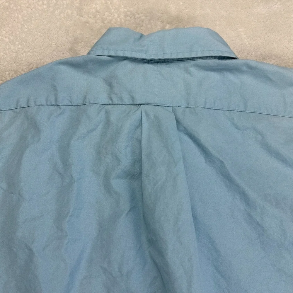 Polo Ralph Lauren Button Down Shirt Mens 2XL Light Blue Short Sleeve Classic Fit